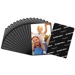 Magicfly Pack of 15 Magnetic Photo Frames 6x4 inch Magnetic Photo Fridge 15x10 cm Magnetic Picture Frame Magnets Photo Sleeves for Kids Adult Family Black