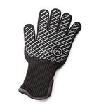 Outset Professional High Temperature Grill Glove, Small-Medium, Grey and Black