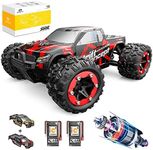 DEERC Brushless RC Cars 300E 60KM/H High Speed Remote Control Car 4WD 1:18 Scale Monster Truck for Kids Adults, All Terrain Off Road Truck with Extra Shell 2 Battery,40+ Min Play Car Gifts for Boys