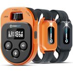 ABBIDOT Shock Collar 2 Dogs - [2024 Version] 178 Levels 4100ft Dog Training Collar with Remote, Remote Waterproof E Collar for Small Medium Large Dogs with E-cliker, Up to 6 Dogs (Orange)