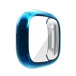 NOTYEX Soft Screen Protector Case Compatible with Fitbit Sense/Versa 3, TPU Protective Screen Cover Saver Bumper Accessories for Fitbit Versa 3 / Sense Smartwatch for Men and Women (Blue)