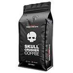 Skull Crusher Coffee | Ground Coffee (500g) | Warning: World's Strongest Coffee | Rainforest Alliance Certified Strong Coffee | High Caffeine Ground Coffee