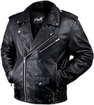 HWK Leather Motorcycle Jacket For M