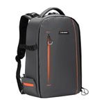 K&F Concept Camera Backpack for Photographers Large Waterproof Photography Camera Bag with Laptop/Tripod Compartment for Men Women Grey M