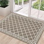 HEBE Indoor Door Mat Front Door Rug 32"x48" Low Profile Inside Doormat for Entryway Absorbent Welcome Doormats Non Slip Entrance Rug Floor Mat for Entry Kitchen Back Door Washable