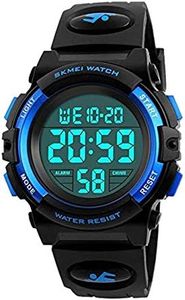 Touber Boy Toys Age 5-12, LED 50M Waterproof Digital Sport Watches for Kids Birthday Presents Gifts for 5-12 Year Old Boys