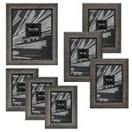MCS Picture Frame, Gray Woodgrain, 7 Piece