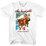 Stone Temple Pilots Rock Band Purple Album Cover Adult Short Sleeve T-Shirt, White, X-Large