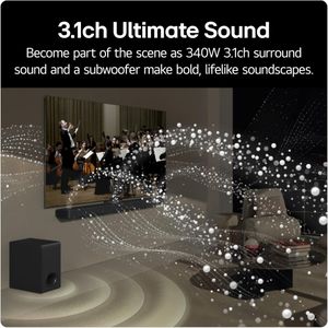 LG Bluetooth Soundbar – Wireless Home Audio Speaker
