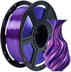 FLASHFORGE Silk Dual Color Filament, Blue and Rose 2 in 1 Coextrusion Silk PLA Filament 1.75mm, 3D Printer Filament Color Change 1kg(2.2lbs) Spool, Dimensional Accuracy +/- 0.02mm