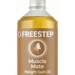 Freestep Muscle Mate | Conditioning Oil for Horses Weight Gain, Topline Support & Muscle Builder | Rice Bran Oil for Horses | 1,200 mg Gamma Oryzanol per 15 ml | Non-Heating Daily Feed