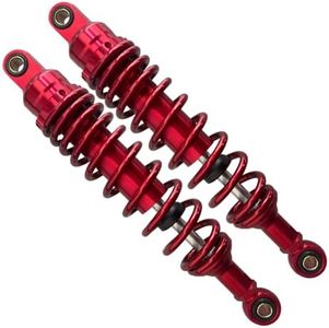 Rxmgf 12.6in 320mm Rear Shock Absorbers Compatible with Motorcycle Pit Dirt Bike Mini Bikes Go Kart Sport Bike (320mm/Red 2)