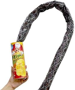 2 Piezas Papas Fritas Latas Serpiente,Serpiente de Latas de Papas Fritas, Serpiente de Gran Tamaño Juguetes Complicados, Bromas Divertidas de la Novedad Broma, Decoración de Fiesta