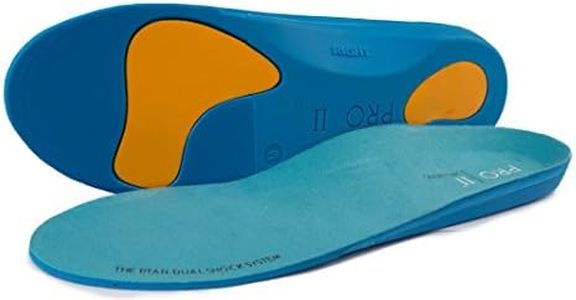 PRO 11 WELLBEING The Titan Orthotic Sports Insole with Dual Shock Balance Correction and Rigid Support Base for Over Pronation and Plantar Fasciitis (7/8.5 UK M)