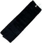 Longridge Luxury 3 Fold Golf Towel - Black,