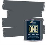 THE ONE Paint Matte 2.5 Litre - Multi Surface Paint - No Undercoat or Primers required (Dark Grey)