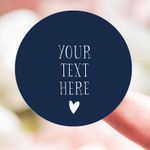 Personalised your text here sticker