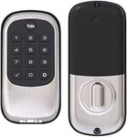 Yale Real Living Security YRD 110-ZW-619 Key Free Electronic Push Button Deadbolt, Fully Motorized with Z-Wave Technology, Satin Nickel