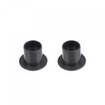 uxcell Flanged Sleeve Bearings 6mm Bore 7mm OD 8mm Length POM Wrapped Oilless Bushings Black 2pcs