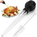 SCHVUBENR Large Turkey Baster With Cleaning Brush (Black)