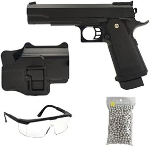 Confezione Pistola Airsoft Modello High Capa+ Spring/Materiale: Metallo/Potenza 0,5 Joule/Consegnato con gli accessori