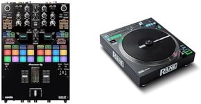 Pioneer DJ DJM-S7 2-channel Mixer for Serato DJ & RANE DJ Twelve MKII | 12-Inch Motorized Vinyl Like MIDI Turntable with USB MIDI & DVS Control for Traktor, Virtual DJ & Serato DJ (TWELVEMKII)