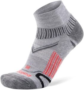 Balega Enduro Arch Support Performance Quarter Athletic Running Socks for Men and Women (1 Pair), Midgrey, X-Large