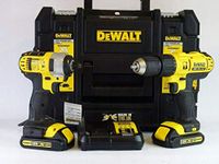 DEWALT 18V Cordless XR LI-ION Combi Drill & Impact Driver Twin Pack DCZ298S2T