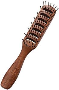 PERFEHAIR Vented Hair Brush for Blow Drying, Men's Vent Volumizing Hairbrush with Ball Tipped Bristles for Styling Dry, Wet, Short, Curly or Straight Hair