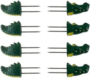 Outset Crocodile Themed Corn Handles, Set of 4 Pairs of Corn on The Cob Holders
