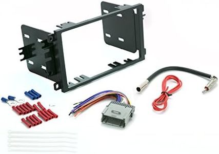 SCOSCHE Install Centric ICGM8BN Double DIN Complete Basic Installation Solution for Installing an Aftermarket Stereo Compatible with Select 2000-13 GM Vehicles,Black