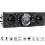 PolarLander Universal 1 Din 12V in-Dash Car Radio Audio Player Built-in 2 Speaker Stereo FM Support Bluetooth with USB/TF Card Port