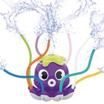 OctoSplash® Purple Sprinkler Octopus | Children Water Game | Water Spray Octopus | Easy Installation | Fun & Playful Toys | Outdoor Games for Kids | OriginalCorner®