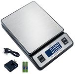 Weighmax W-2809 90 LB X 0.1 OZ Durable Stainless Steel Digital Postal Scale Shipping Scale With AC adapter