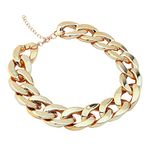 SOHI Gold Chain Necklace for Women and Girls, Necklace with Chain detailing for women, Statement jewellery, layered necklace for women, fashion, ladies (7837)