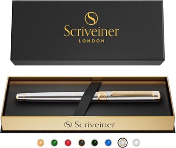 Scriveiner Silver Chrome Rollerball Pen – Luxury Writing Instrument
