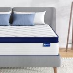 Avenco Queen Mattress, 12 Inch Queen Size Mattresses in a Box, Hybrid Spring Mattresses with Comfort Foam and Pocket Coils for Pressure Relief & Motion Isolation