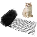 LDXDRU 30 x 400cm Black Anti Cat Spike, Plastic Cat Repellent Mat with Spikes, Anti Pet Cat Dog Fox Deterrent Net, Flat Prickle Strip Dig Stopper for Home Outdoor Garden Lawn Protection