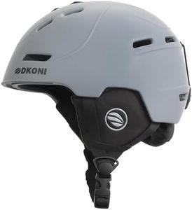 DKONI Ski Helmet for Adults Snowboard Helmet Men Women Youth Certified Snow Sports Helmet for Skiing Snowboarding (Gray, Medium: 21.2-22.5 inch (54-58cm))