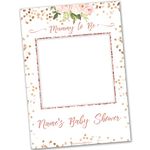 Personalised Baby Shower Selfie Frame | Baby Shower Decorations | Baby Shower Props | Baby Shower Background Decorations | Baby Shower for Mum | Floral