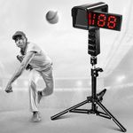 PLAYAPUT Baseball Radar Gun with Tripod,LED+LCD Larger Display, Speed Radar Gun for Baseball Softball,Handheld or Hand Free Speed Sensors Baseball Speed Training Equipment for All Baseball Players