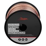 Rocketfish 16 Gauge Pure Copper Speaker Wire - Clear Copper Wire for Speaker System - Heavy-Duty Speaker Wire to Deliver Quality Sounds - Stereo Wire for Home Sound System - 50'