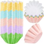 Boao Wax Melt Liners Reusable Wax Warmer Leakproof Candle Warmer Liners Wax Tray for Scented Wax, Electric Wax Warmers Pluggable Wax Melter and Burner(Pink, Blue, Green, Yellow, Purple, 50 Pieces)