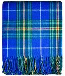 I LUV LTD Scottish Tartan Warm Wool Mix Throw Blanket Nova Scotia Knee Plaid Throws for Sofas Travel Wool Rug Throws and Blankets 182 cm x 152 cm