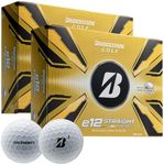 Bridgestone Golf e12 Straight White Double Dozen