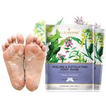 LuxaDerme Peeling & Exfoliating Foot Mask for Baby Soft Feet | Removes Dry Skin & Hard Calluses | Hydrates Dry Feet (Pack of 2)