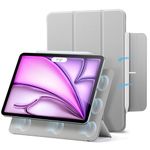 ESR for iPad Air 13 Inch Case M3/M2 (2025/2024), iPad Pro 12.9 (2022/2021/2020), Powerful Magnetic Stand, Slim Trifold Stand Case, Supports Pencil Pro and Pencil (USB-C), Rebound Series, Grey