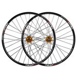 Quick Release Axles Bicycle Accessory MTB Bicycle Wheel Set 26 Inch Mountain Bike Double Wall Rims Disc Brake Hub QR for 7/8/9/10 Speed Cassette 32 Spoke Road Bicycle Cyclocross Bike Wheels