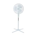 16" Ocillating Pedestal Air Cooling Electric Fan, 3-Speed, Extendable Adjustable Stand, White