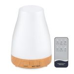 100ML Essential Oil Diffuser, Remote Control Aromatherapy Diffuser with 7 LED Light Colors, Adjustable Mist Mode and Waterless Auto-Off Oil Diffusers Humidifier, Diffusers for Home Bedroom Yoga Sleep